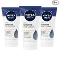 NIVEA MEN Sensitive Face Lotion with SPF 15, Broad Spectrum Sunscreen, 3 Pack of 2.5 Fl Oz Tubes