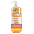 SpaScriptions Vitamin C & Turmeric Body Wash – Brightening Gentle Cleansing Shower Gel Scrub With Hyaluronic Acid for Radiant Glowing Skin & Brown Sugar Exfoliation, Scented, Paraben Free, 32 fl oz