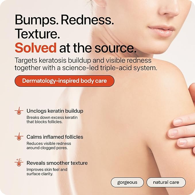 Strawberry® Resurfacing Cream for Keratosis Pilaris - KP Bump Eraser for Strawberry Skin - Exfoliating Lotion with Glycolic, Lactic & Salicylic Acid - Remover for Rough & Bumpy Skin 4 oz