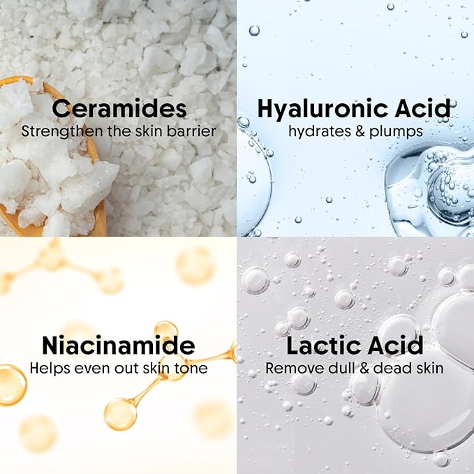 Aravi Organic Hydrating Barrier Repair Face Wash -With Ceramide, Niacinamide & Hyaluronic Acid -Nourishing & Hydrating Cleanser for All Skin Types -Gentle Daily Cleanser for Soft & Smooth Skin -100 ml
