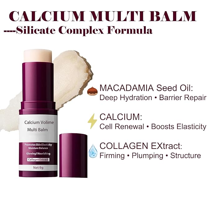 2-Pack Calcium Multi Balm Stick -Collagen Moisturizing Balm Stick for Face,Eyes & Neck, Anti-Wrinkle Eye Cream, Wrinkle Core Sticks For Firming Skin,Hydrating,Anti-aging