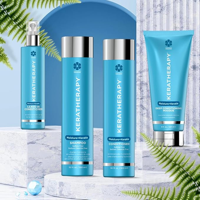 Keratherapy Keratin Infused Moisture Conditioner, 33.8 fl. oz., 1000 ml - Hydrating & Moisturizing Conditioner for Dry Hair with Collagen, Jojoba Oil, & Kerabond Technology