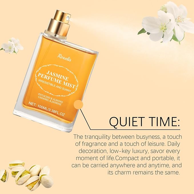 Women's light perfume. perfume with delicious scents of vanilla pistachio and caramel sunflower, women's hair and body perfume spray. Party and holiday gift