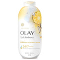 Olay Body Wash for Women, Fresh Radiance, 24/7 Skin-Loving Freshness, Visibly Radiant, Plant Based Cleansers, Vitamin B3 & Antioxidant Blend, All Skin Types, Pineapple & Coconut Water Scent, 22 fl oz