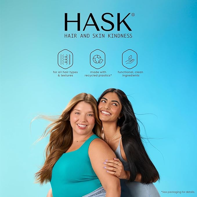HASK Bond Building Leave-In Treatment Cream with TripleBond Complex & Argan Oil, Repairs Damage, Prevents Breakage, Adds Moisture, Sulfate-Free, Cruelty-Free, Color-Safe – 3.3 oz