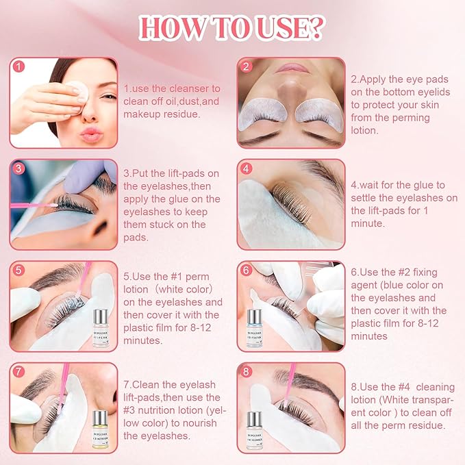 2026 Upgraded Lash Lift Kit for Perming,Curling and Lifting Eyelashes |Semi-Permanent Salon Grade Supplies for Beauty Treatments,Includes Eye Shields,Pads and Accessories