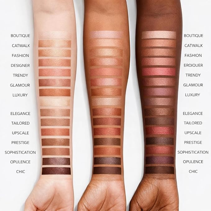 K'APEINE 14-Color Eyeshadow Palette,Highly Pigmented Blendable Long-Wear,Matte & Shimmer Warm Neutral Nude, Everyday Smoky Glam Makeup for All Skin Tones(02#)
