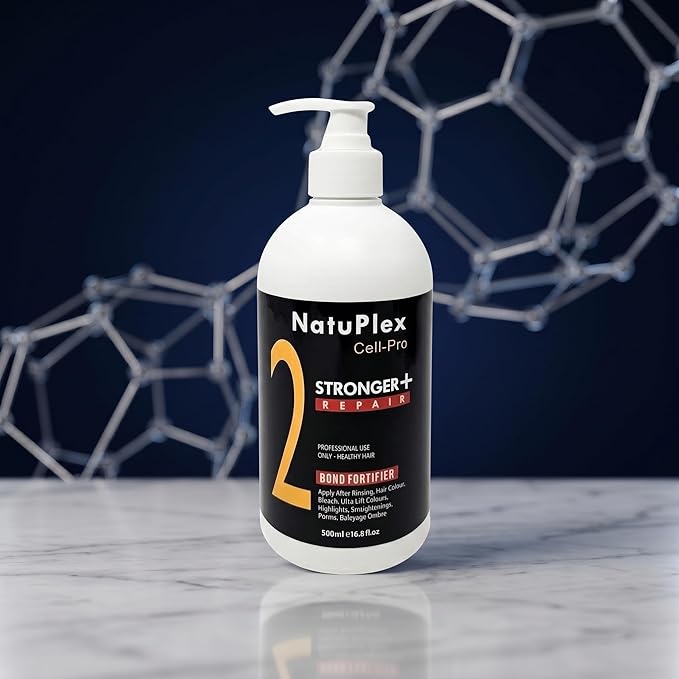 Step 2 Bond Fortifier — Cell-Pro Bond Repair for Bleached, Colored & Damaged Hair — Strengthens Disulfide Structure — Stronger+ Professional Formula