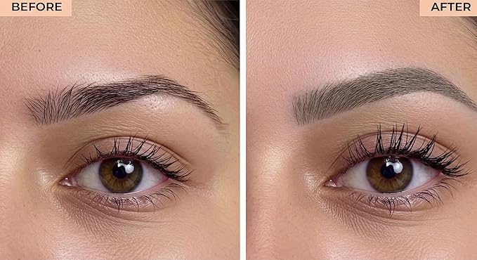 Natural Eyebrow Powder Kit Mica Brow Powder Makeup Kit with Professional Angled Brush 10 Natural Shades No Parabens or Chemicals Eyebrow Shaper Kit