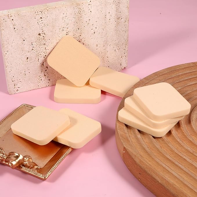 25 Pcs Makeup Sponge Square Make Up Face Soft Sponge Makeup Applicator Sponge Lady Makeup Foundation Puff for Dry and Wet