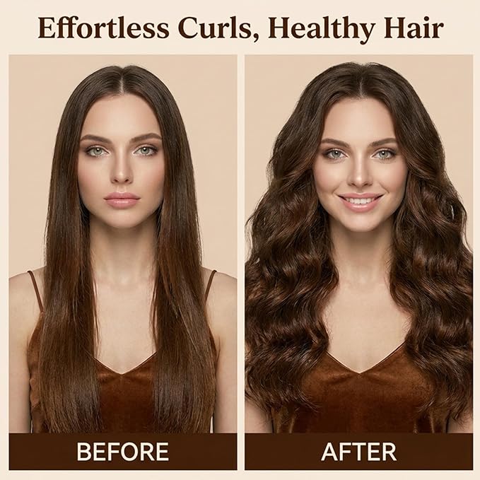 Heatless Curls Overnight Hair Curlers Set – 4PCS Jumbo Velvet Rollers with Shower Cap, No-Damage Flexi Rods for Beautiful Waves