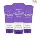 Amazon Basics Acne Treatment Face Wash - Daily Control Cleanser, Maximum Strength 10% Benzoyl Peroxide for Stubborn Breakouts, 5 Ounce (3-Pack)