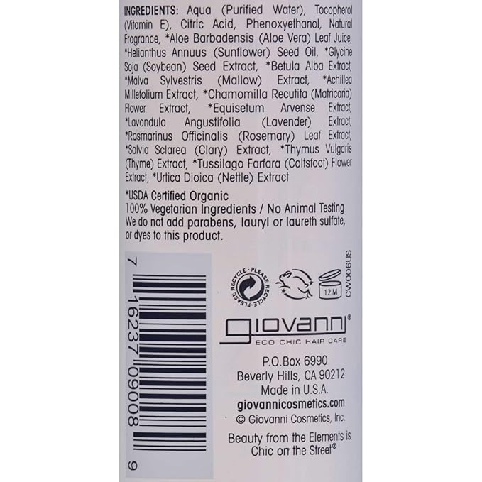 Giovanni Protective Moisture Leave-In Treatment - Leave In Conditioner Spray, Detangler, Hair Care Products for Women & Men, Curly & All Hair Types, Heat Protectant, Smooth Silk Finish - 5.1 Fl Oz
