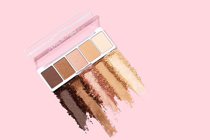 wet n wild Color Icon Eyeshadow Makeup 5 Pan Palette, Matte, Shimmer, Metallic, Long Wearing, Rich Buttery Pigment, Cruelty Free - Walking On Eggshells (Pack of 2)