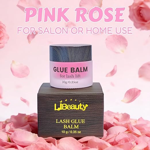 Libeauty Lash Lift Balm Glue Strong Sticky Lash Lift Adhesive Latest Gentle Formula Eyelash & Eyebrow Perm Glue Balm Brow Lamination Gel 10G/0.35OZ