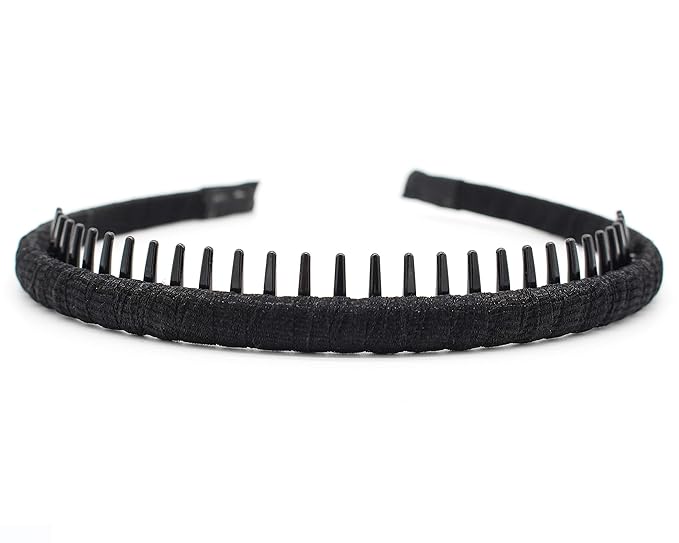JOBAND Fashion hair Accessories Hair band headbands for women/Girls Non-slip hairband Comfy Hair Hoop Resin teeth Comb (4 Colors)