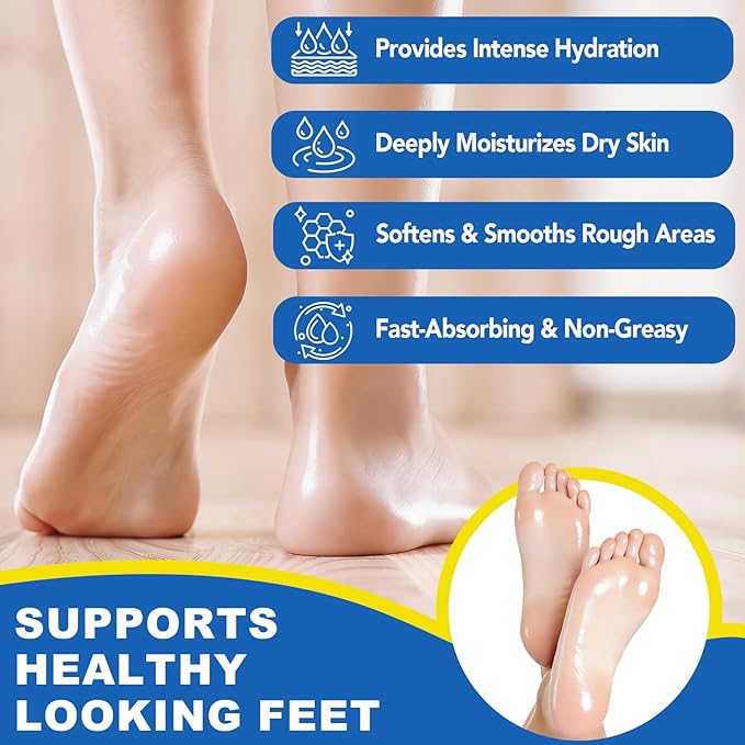 Urea Cream 60% with Salicylic Acid 2% Urea Foot Care Stick, Foot Cream for Dry Cracked Feet, Heels, Knees, Hands, Elbows, Feet Moisturizer Stick for Callus Remover & Skin Softener (40g (Pack of 1))