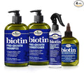 Difeel Biotin Regimen for Hair Growth - 4-Step Shampoo, Condition and Treatment System (4-PC SET) | Difeel