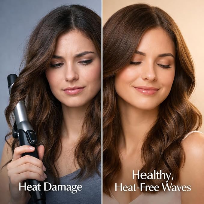 NocheSuave Heatless Curls Overnight Hair Curler, Satin Curling Rod Headband, Heatless Curlers to Sleep In, Soft No Heat Hair Curlers for Long & Medium Hair