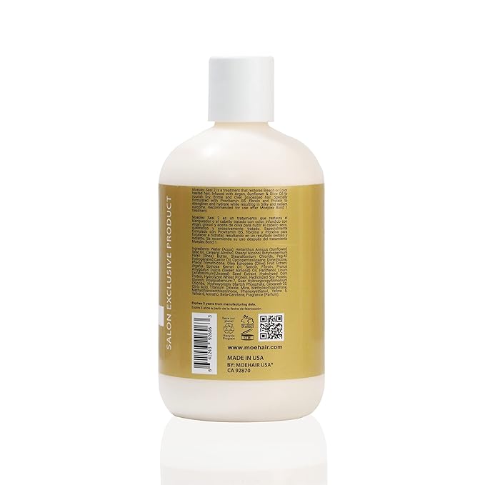 Moehair Moeplex Seal | Repairs Bleach And Post Hair Color Damage I Professional Hair Bleach and Coloring Developers for Hair Color Lightening I Suitable For Color Treated Hair, 16 Fl Oz