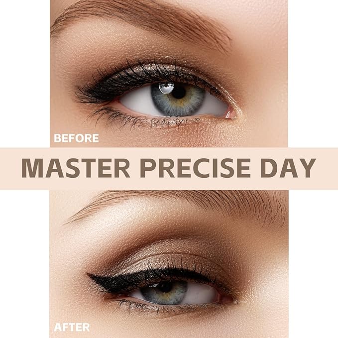 LAVONE Eyeliner-Liquid Waterproof Eyeliner Makeup | Quick Drying | Ultra-Fine Tip | Smudge-Proof Formula for Long-Lasting Eye Makeup – Black