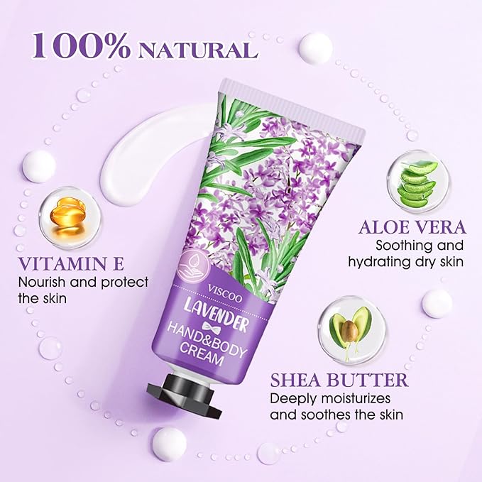VISCOO 14 Pack Hand Cream Gifts Set for Women, Teacher Appreciation Gift / Graduation Gifts, Moisturizing Mini Hand Lotion Travel Size for Dry Cracked Hands, Birthday Gift