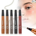 5PC Microblading Eyebrow Pencil,2026 Upgraded 4 Tipped 3D Waterproof Brow Pencil with,Micro-Fork Tip Easy to Create a Natural Makeup Look, Suitable For All day use