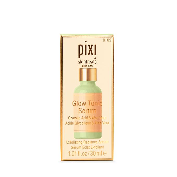 Pixi Beauty Glow Tonic Serum | Lightweight Facial Serum | Exfoliating Glycolic Acid Purifies Skin And Enhances Your Natural Glow | 30 ml / 1.01 fl oz