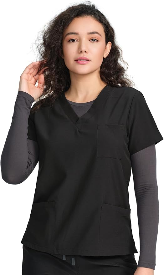 COZYFIT Scrub Undershirts Long Sleeve Women - Underscrub Comfort Tee
