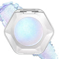 Noerrors Blue Holographic Duochrome Glitter Eyeshadow, Multichrome Rich Color Shimmer Creamy Metallic Eyeshadow, Half Magic Sparkling Iridescent Mermaid Eye Brightener Makeup Palette Rave Accessories