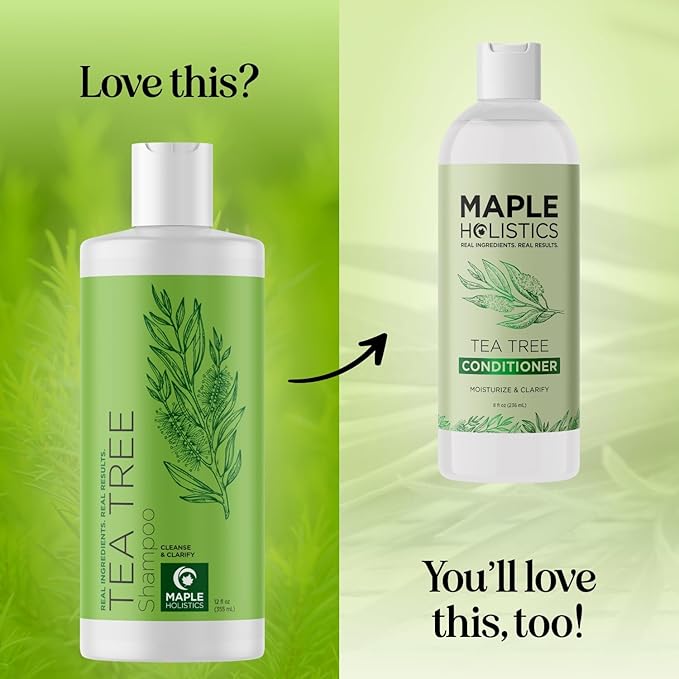 Clarifying Shampoo for Build Up & Oily Hair - Tea Tree Shampoo for Men and Women with Rosemary Essential Oil for Oily Hair and Scalp - Color Safe Vegan Sulfate Silicone & Paraben Free (12 Fl Oz)