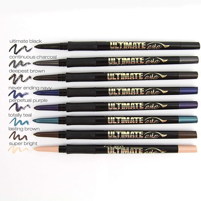 L.A. Girl Ultimate Intense Stay Auto Eyeliner, Continuous Charcoal GP322