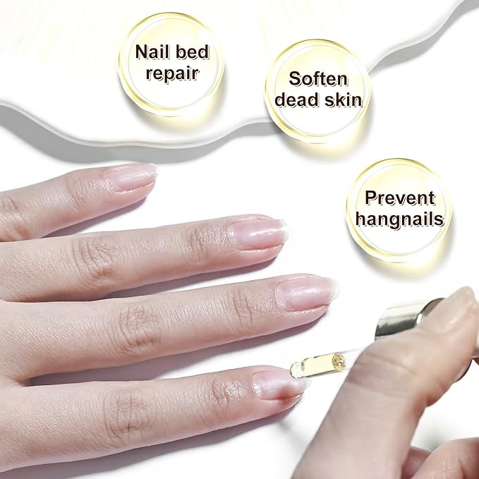 JODSONE Cuticle Oil for Nails for Repairing Cuticles Overnight Moisturizing and Strengthening Nails with Dropper