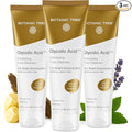 Botanic Tree Glycolic Acid Face Wash Travel Size (Pack of 3)- Facial Exfoliating Cleanser w/ 10% Glycolic Acid- Organic An.