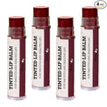 Earth's Daughter Tinted Lip Balm 4 Pack of Plum Color - Beeswax, Coconut Oil, Cocoa Butter, Vitamin E -Moisturize and Beautify, Paraben Free