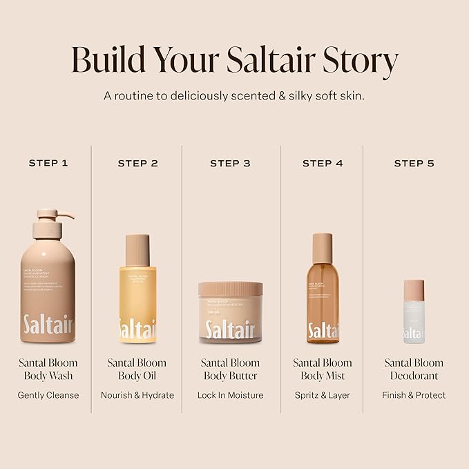 Saltair Body Wash 2-Pack – Moisturizing Body Wash with Niacinamide and Tropical Fruit Extracts – Scented Shower Gel for Women and Men – Coral Coast Scent, 2x 17oz – Vegan, Cruelty-Free, Paraben-Free