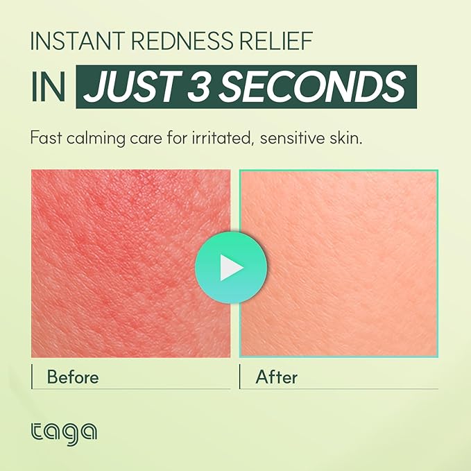 TAGA Cica Soothing Essence 100ml | Vegan Hypoallergenic Hydrating Essence for Sensitive & Irritated Skin | Lightweight, Non-Sticky Formula with Centella Asiatica | Calming Moisture Care for the Family