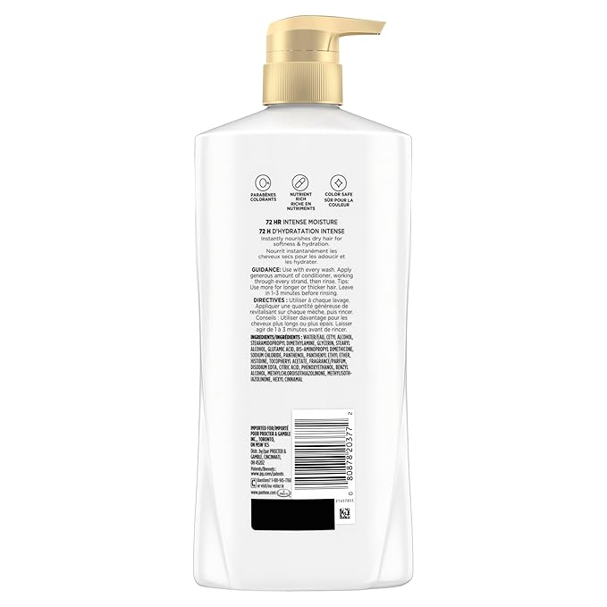 Pantene Shampoo & Conditioner Set, Daily Moisture Renewal with Vitamin E - Pro-V Nutrients for Dry, Color-Treated, Straight to Curly Hair, 72-Hour Hydration & Softness, 52.8 Oz Total