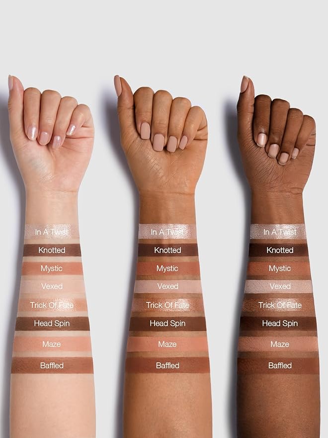SHEGLAM 8-Color Shimmer Matte Eyeshadow Palette Smooth Blendable Jazy Jigsaw Eyeshadow Palette-Hued in Nude