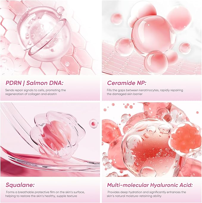 24-Hour Hydrating Pdrn Dual-Serum Spray for Face with Salmon DNA, Ceramides & Hyaluronic Acid, Long-Lasting Hydration, Lightweight and Glow, Multi-Use for Sensitive Skin, Makeup