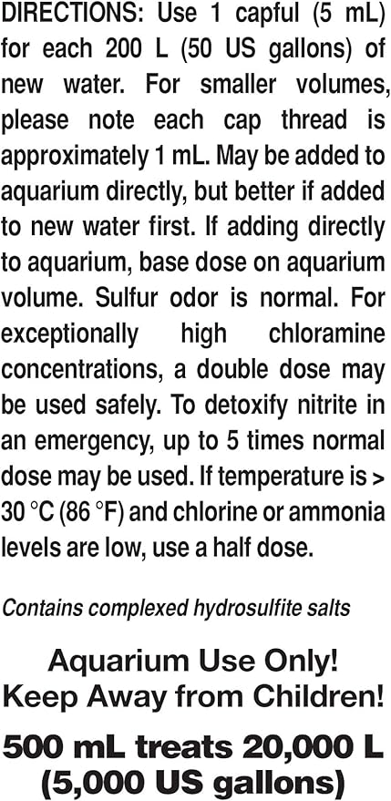 Seachem Prime Fresh and Saltwater Conditioner - Chemical Remover and Detoxifier 500 ml