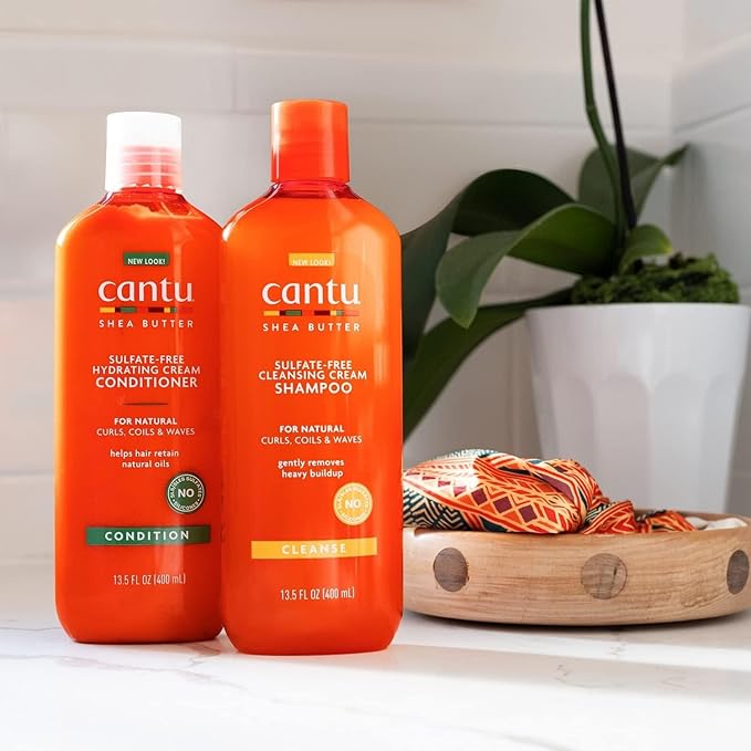 Cantu Hydrating Cream Conditioner with Shea Butter for Natural Hair, 13.5 fl oz (Packaging May Vary) (Pack of 2)