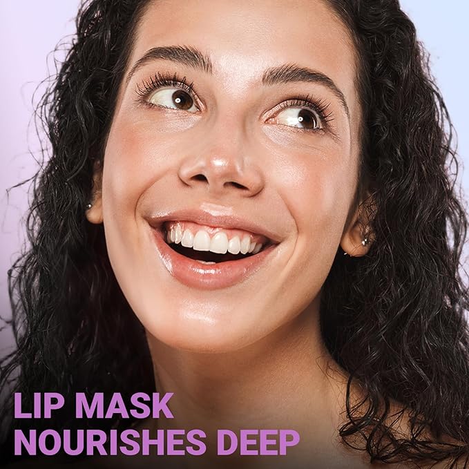 iMethod Overnight Lip Mask - Hydrating Lip Butter Balm with Hyaluronic Acid, Lip Moisturizer For Very Dry Lips, Lip Sleeping Mask to Nourish & Repair Cracked Lips, Smoothes Fine Lines - Peach