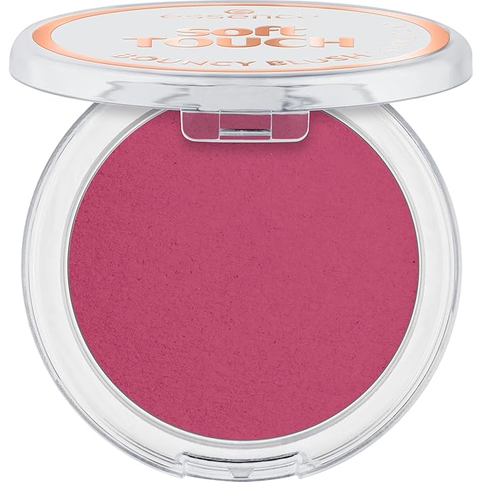 essence | Soft Touch Bouncy Blush | Lightweight, Buildable Cream to Powder Blush | Long-Lasting Natural Flush | Vegan & Cruelty-Free Makeup (20 Electric Peony)