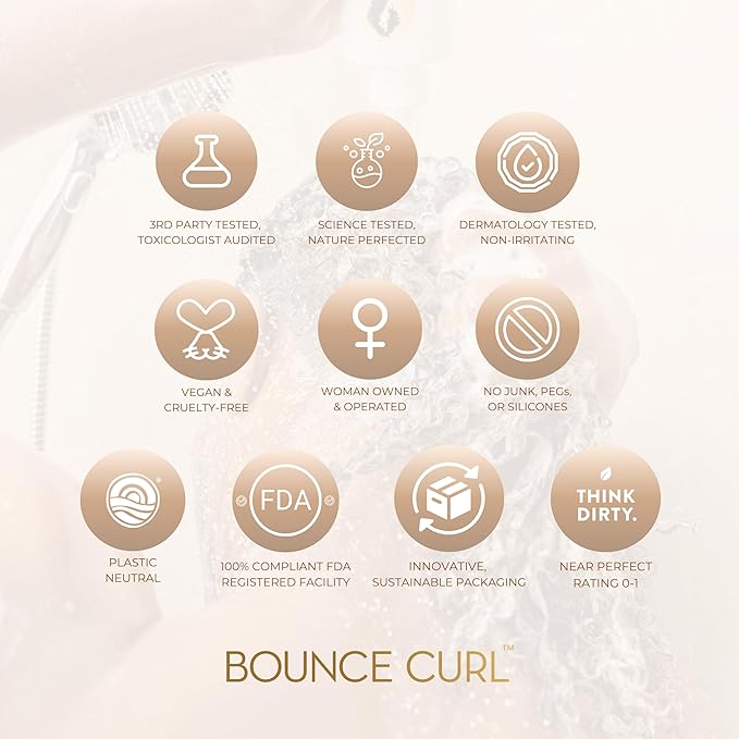 Bounce Curl Ayurvedic Deep Conditioner with Herbs and Oils for Hydration, Vegan, Cruelty-Free, Certified Organic (8oz)