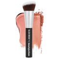 Beauty Junkees Angled Blush Brush for Cream, Liquid, Powder Makeup, Dense Synthetic Bristles to Stipple and Blend for Buildable Pigmented Color