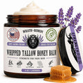 Organic Beef Tallow for Skin - 4 OZ (Lavender) — US-Made Grass Fed Beef Tallow for Face + Body — Whipped Tallow and Honey Balm Moisturizer for Dry and Sensitive Skin, Eczema, Rosacea (No Additives)