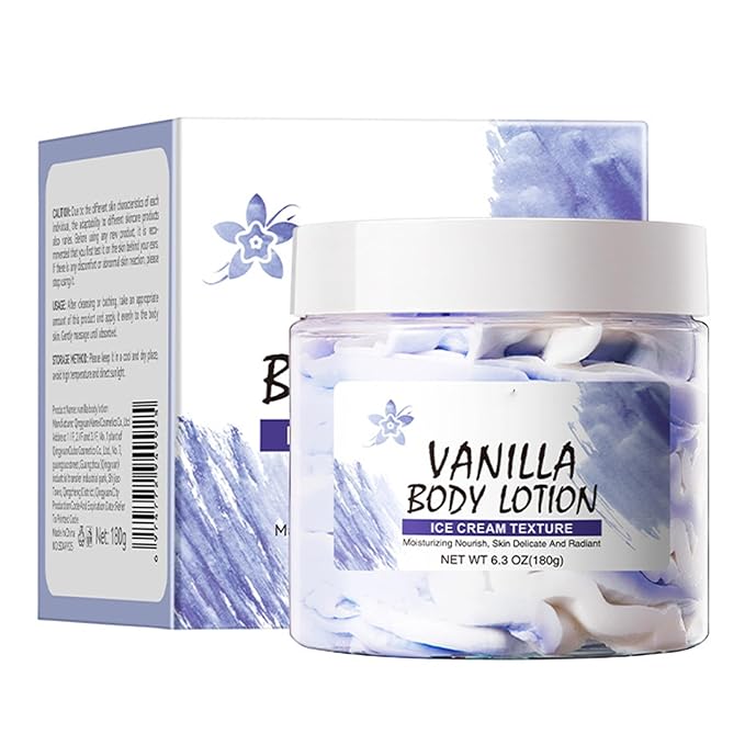 Lightweight Daily Body Moisturizer 180g – Soft Texture, Pleasant Scent for Normal Skin Vanilla One Size