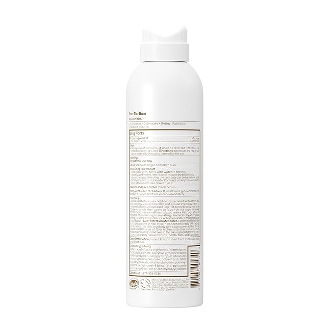 Sun Bum Mineral SPF 30 Sunscreen Body Spray - NEW FORMULA Water-Resistant Broad Spectrum Moisturizing Sunscreen with Vitamin E - Hawaii 104 Act Compliant (Made without Octinoxate & Oxybenzone) - 6 oz