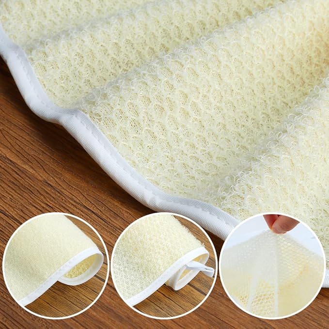 3 Pack Wash Cloths,Exfoliating Body Scrubber,Body Scrubber Exfoliator,Exfoliating Washcloth,Face Cloths for Washing Face,Loofah Exfoliating Body Scrubber,Wash Rags for Body,Exfoliating Towel
